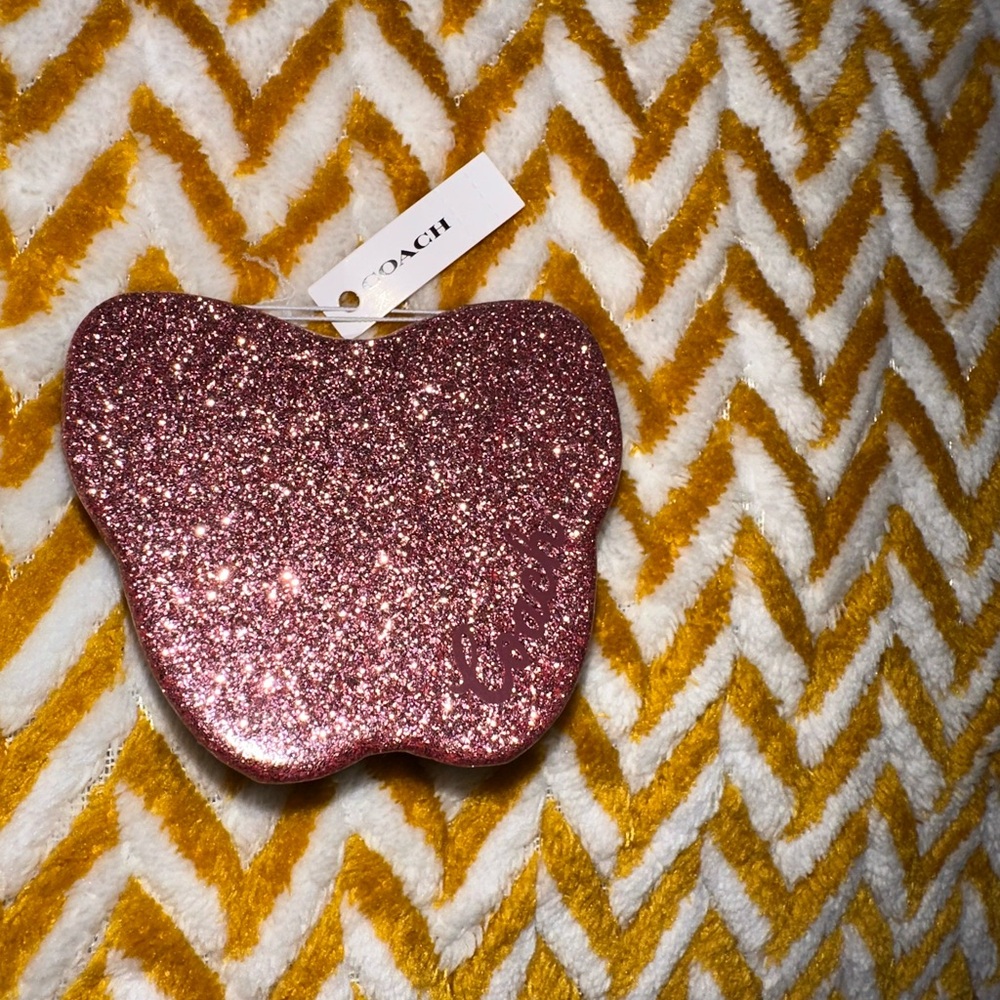 Coach Pink Glitter Butterfly Mirror - Picture 5 of 9